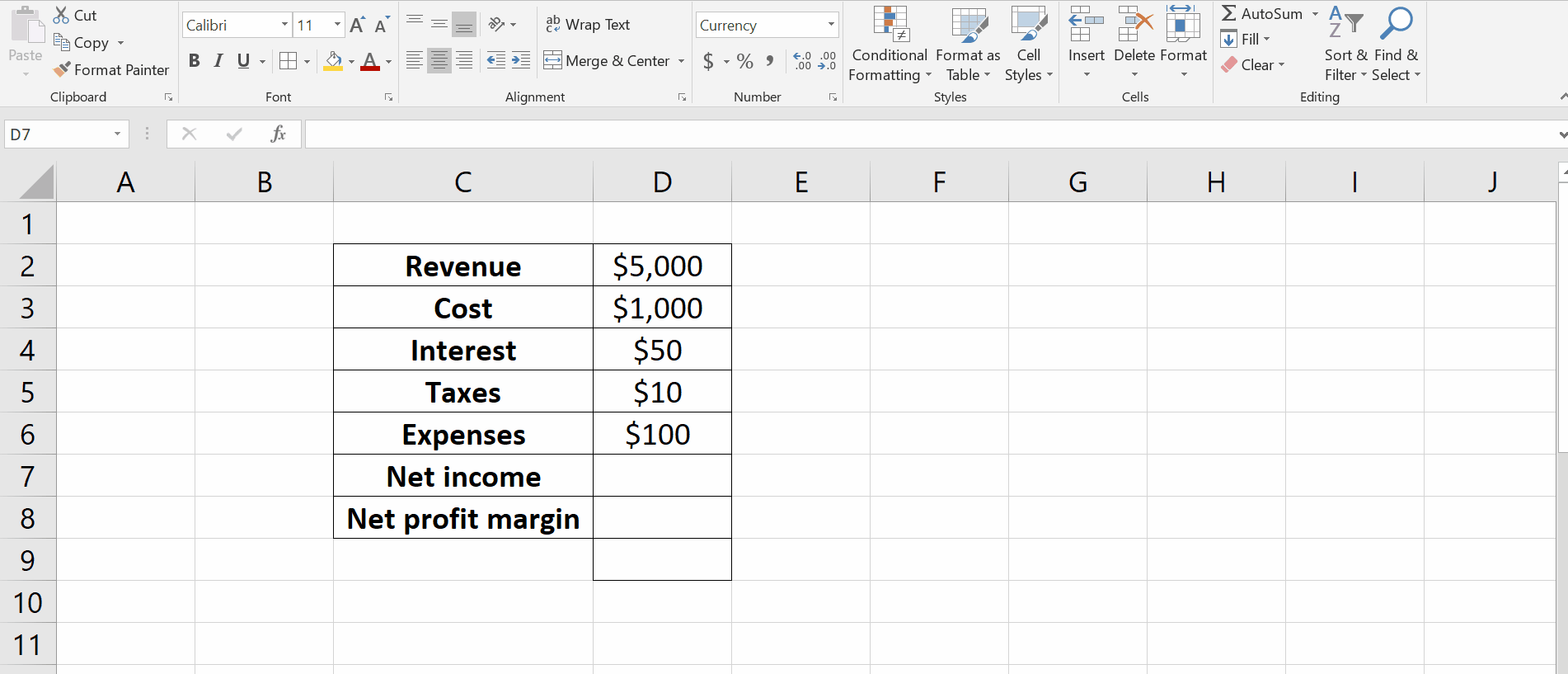 How To Calculate Margin Formula In Excel SpreadCheaters