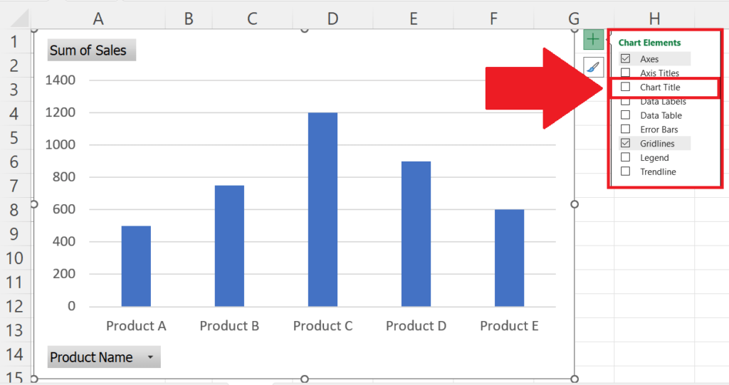How To Add A Title To A Pivot Chart In Microsoft Excel SpreadCheaters