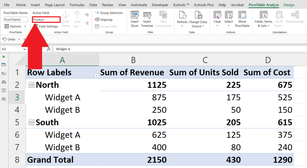 How To Change Row Labels In A Pivot Table In Microsoft Excel
