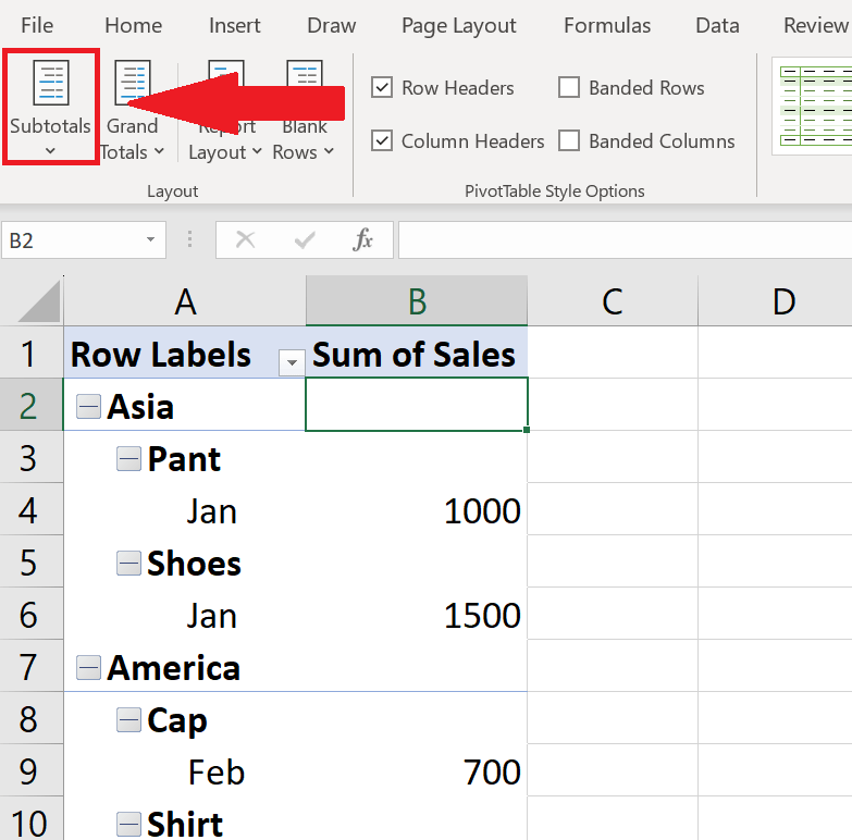 How To Add Subtotals To A Pivot Table In Microsoft Excel SpreadCheaters