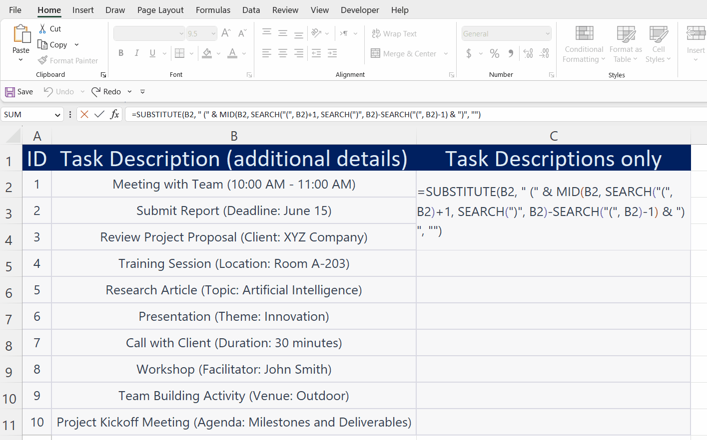 How To Remove Text In Brackets Along With Brackets In Excel