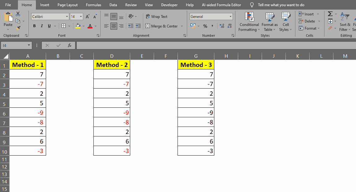 How To Make Negative Numbers Red In Excel 2013 SpreadCheaters