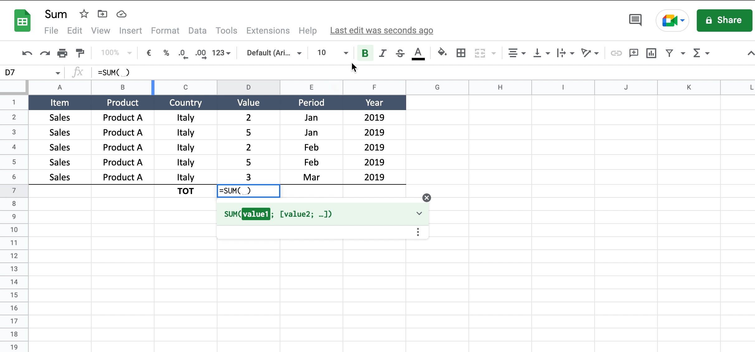 How To Do Sum In Google Sheets SpreadCheaters