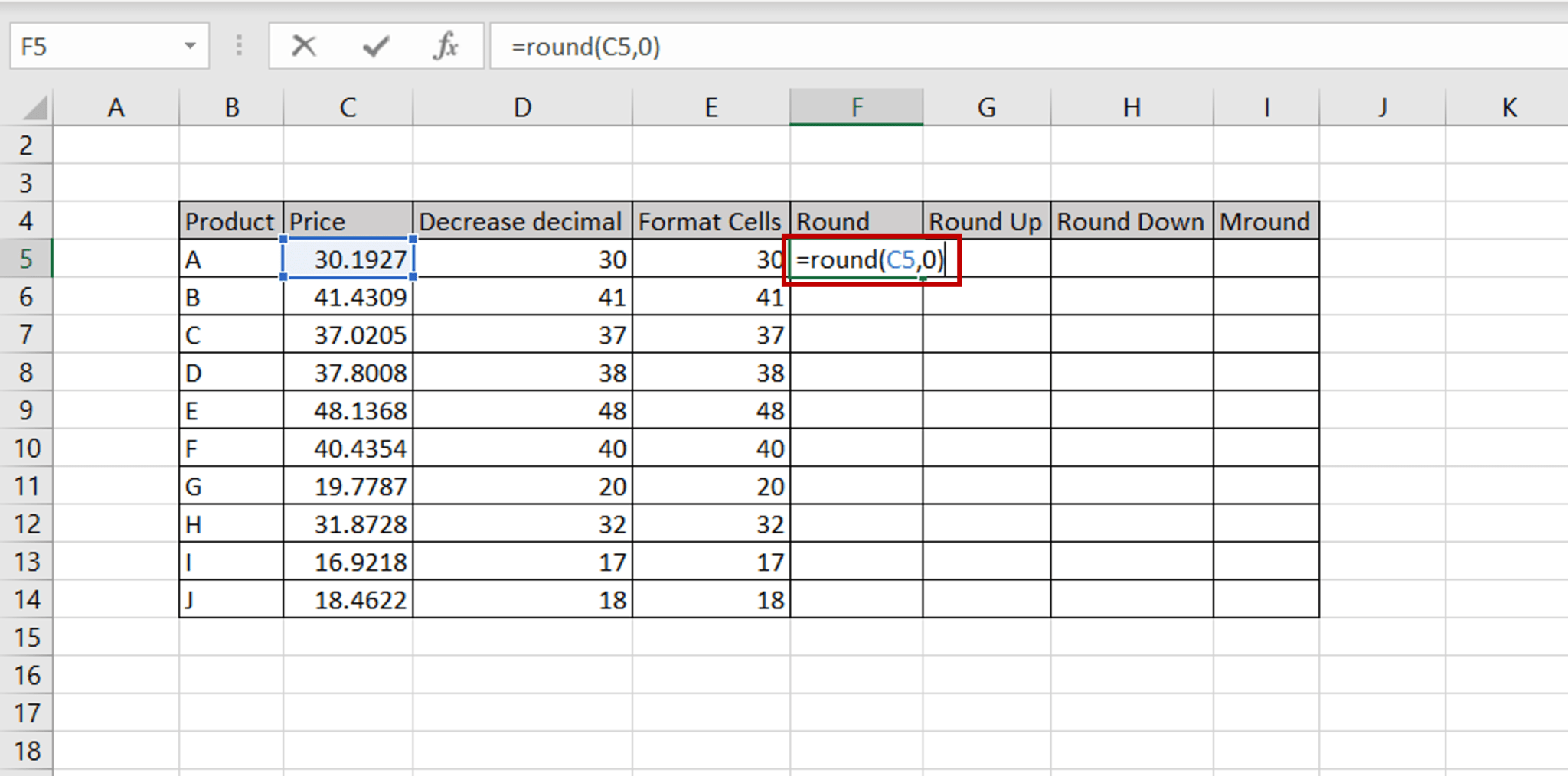 How To Round To The Nearest Whole Number In Excel SpreadCheaters