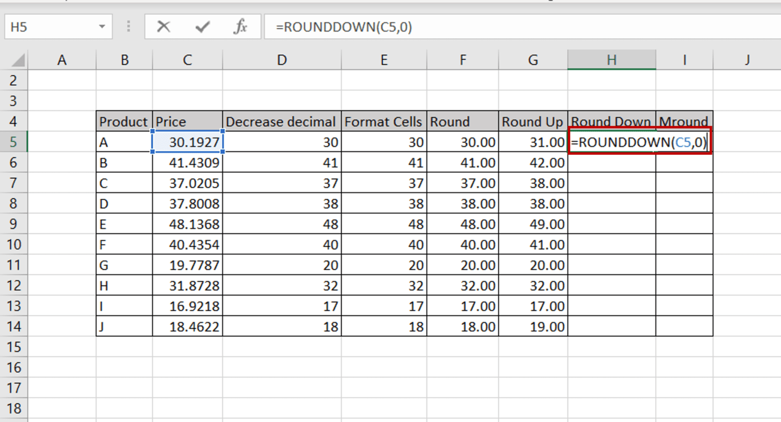 How To Round To The Nearest Whole Number In Excel SpreadCheaters