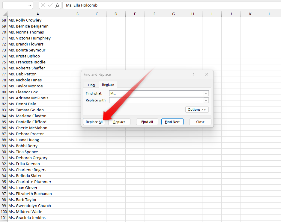 How To Add A Specific Text To All Cells In Excel + Remove Them