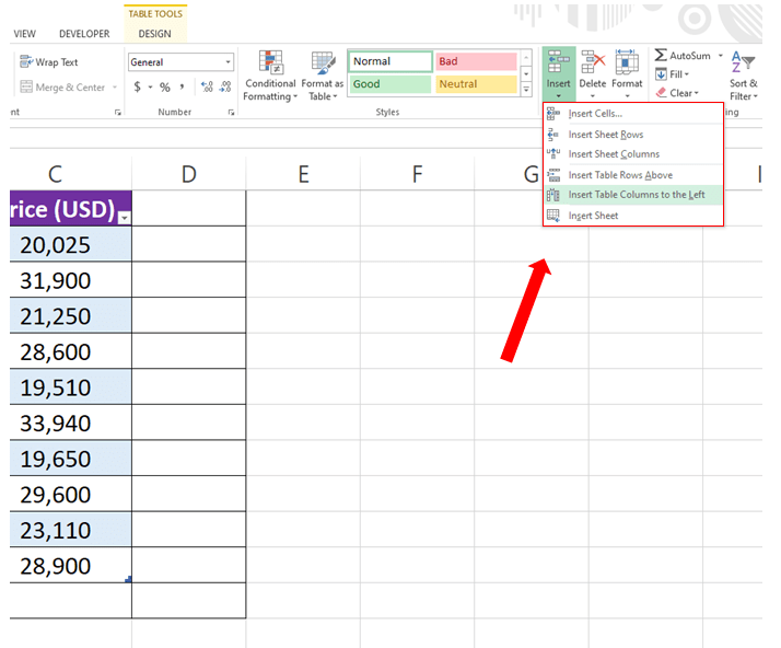 How To Add A Table Column In Excel SpreadCheaters