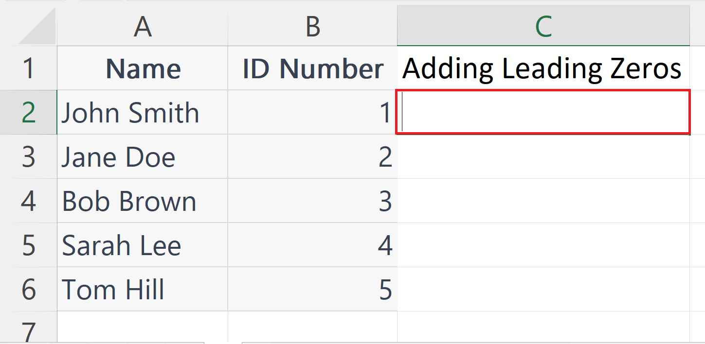 How To Add Leading Zeros In Microsoft Excel Using CONCATENATE Function