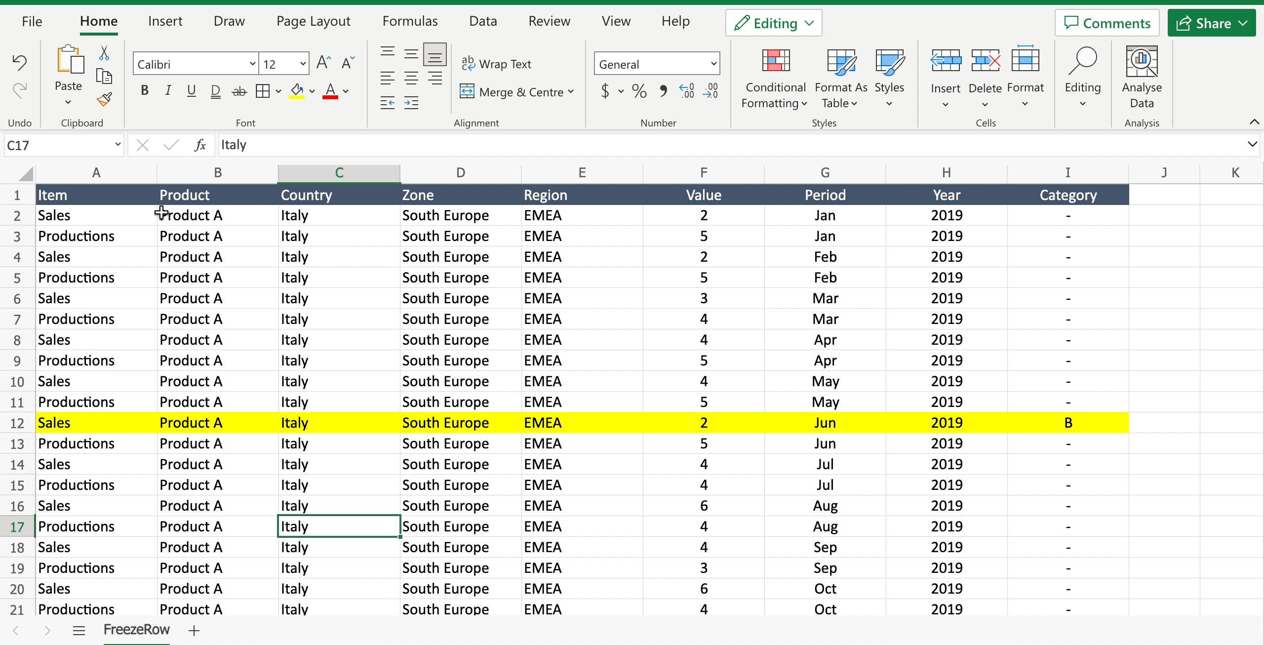How To Freeze A Specific Row In Excel SpreadCheaters