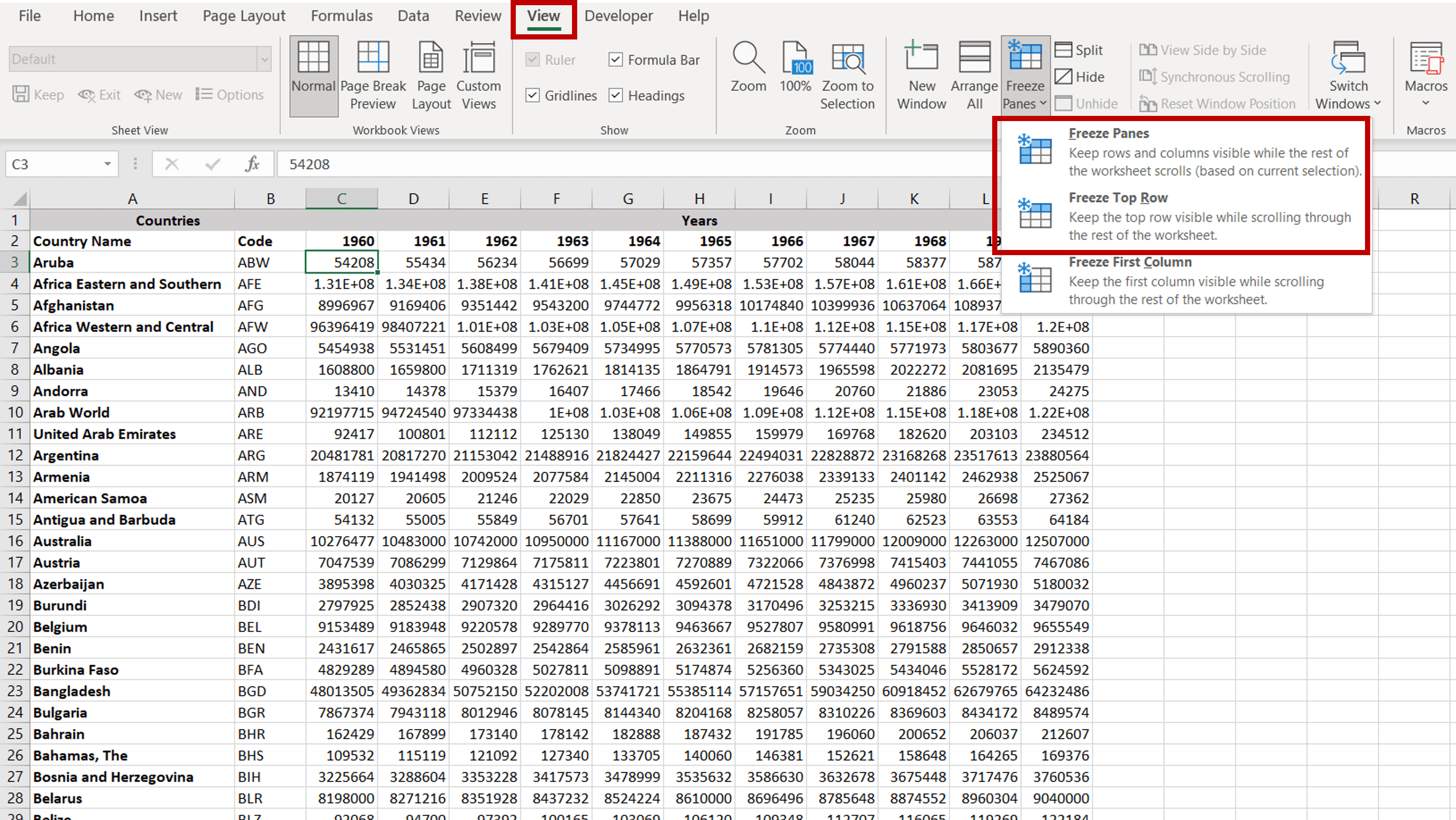 How To Freeze Specific Rows In Excel SpreadCheaters