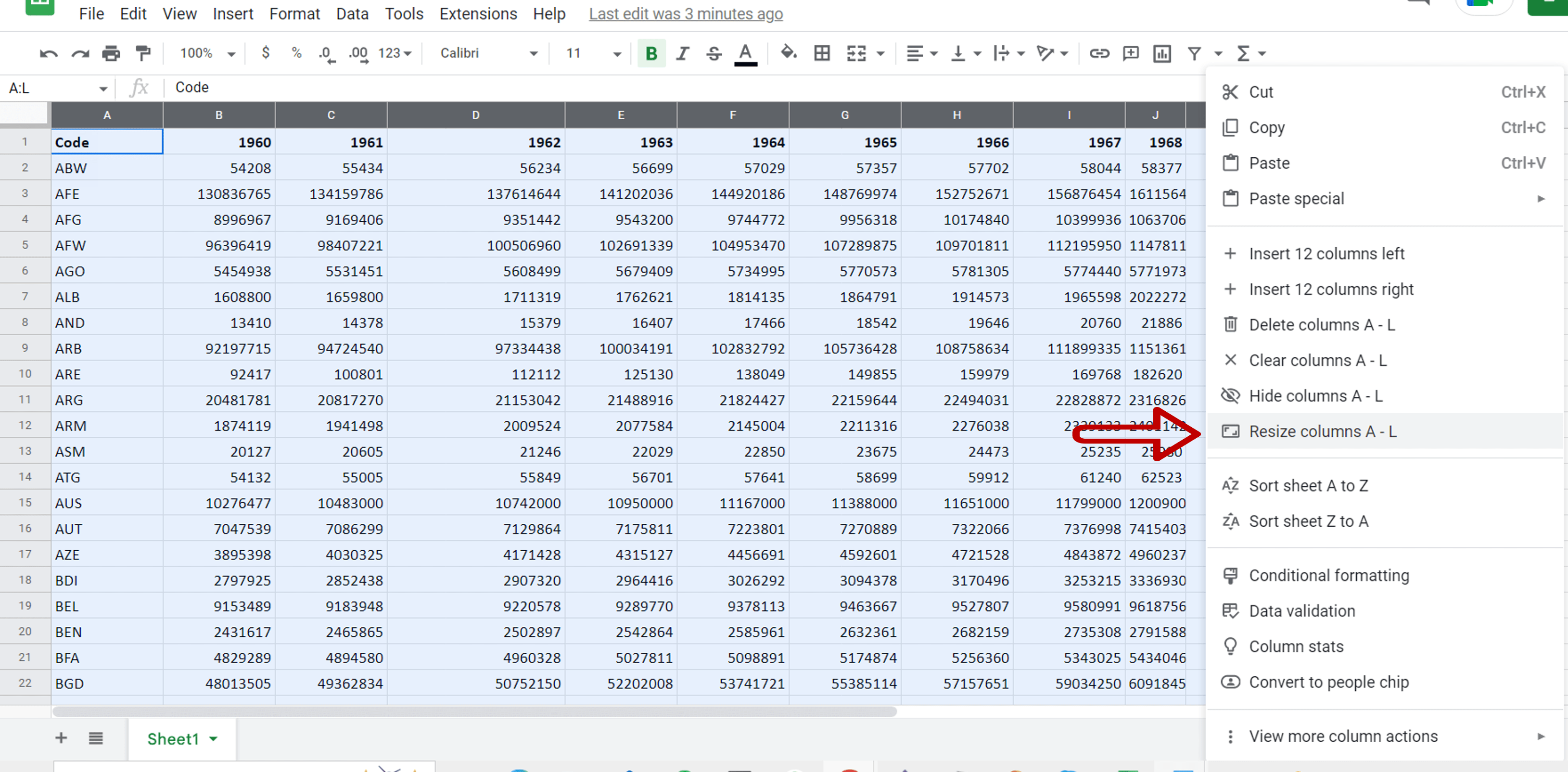 How To Make All Columns The Same Width In Google Sheets SpreadCheaters