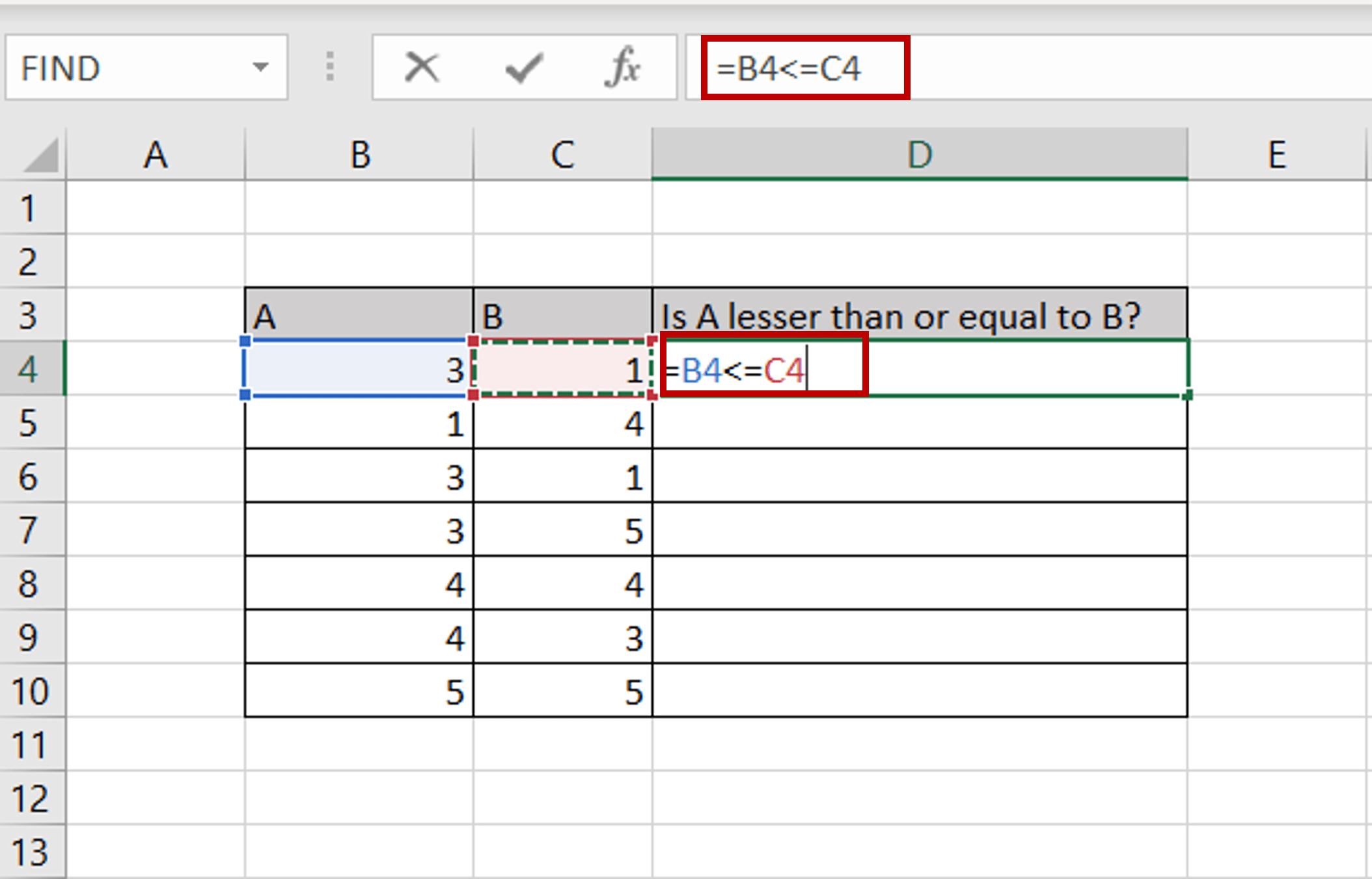 How To Type Lesser Than Or Equal To In Excel SpreadCheaters