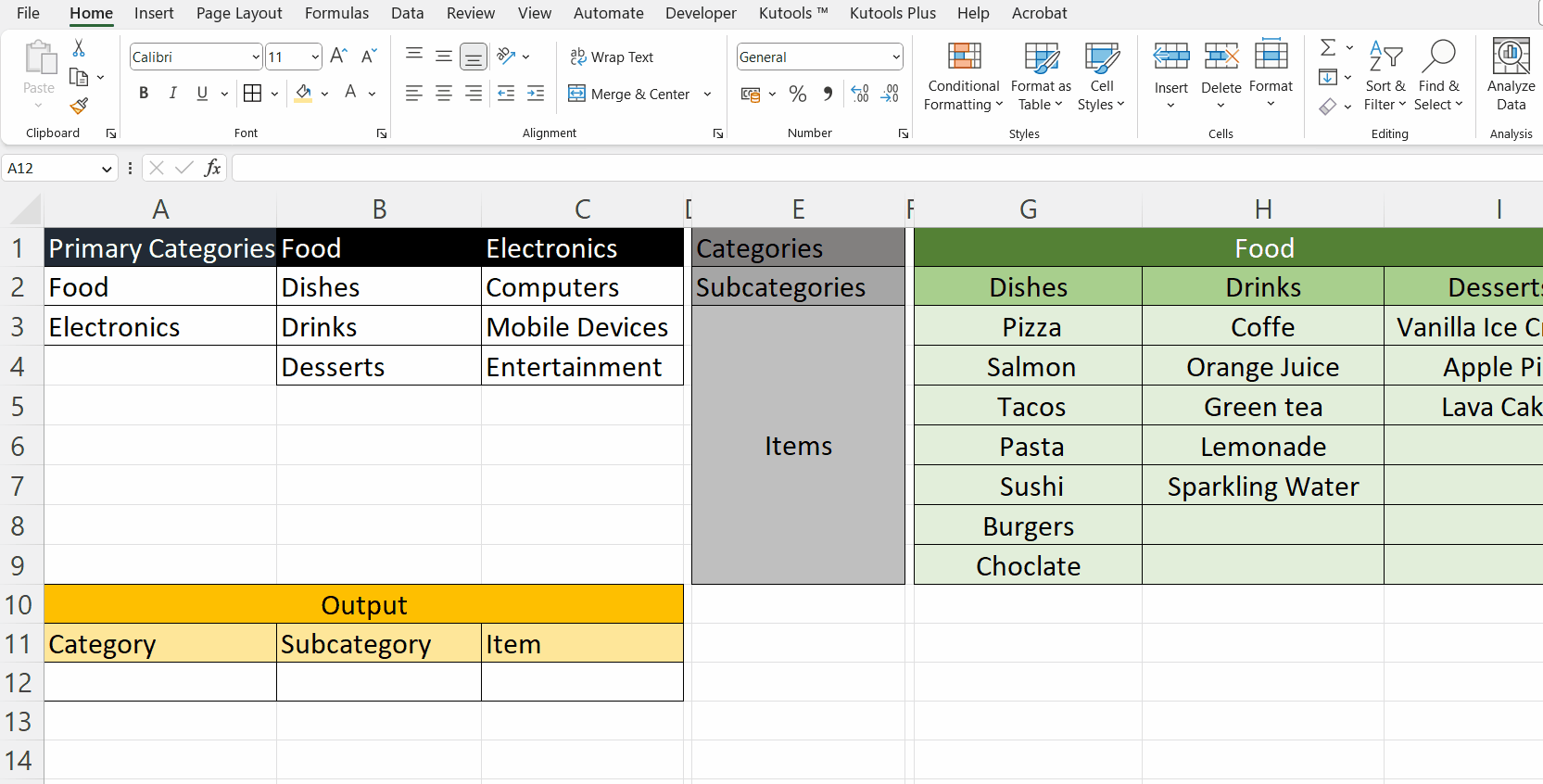 How To Make Subcategories In Microsoft Excel SpreadCheaters
