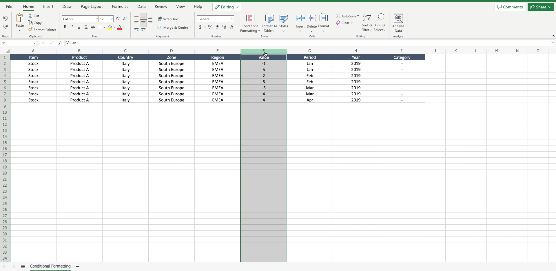 How To Apply Conditional Formatting To Entire Column SpreadCheaters