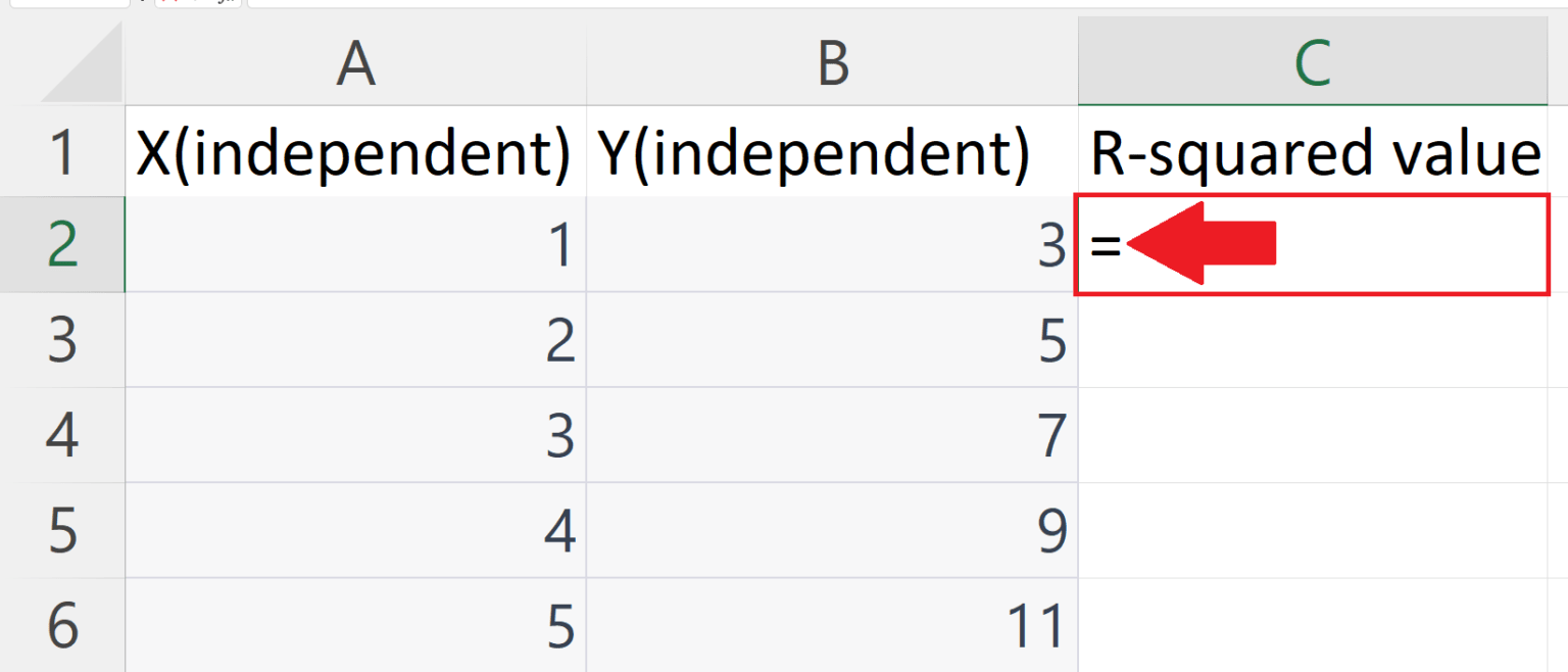 How To Calculate Rsquared Value In Microsoft Excel SpreadCheaters