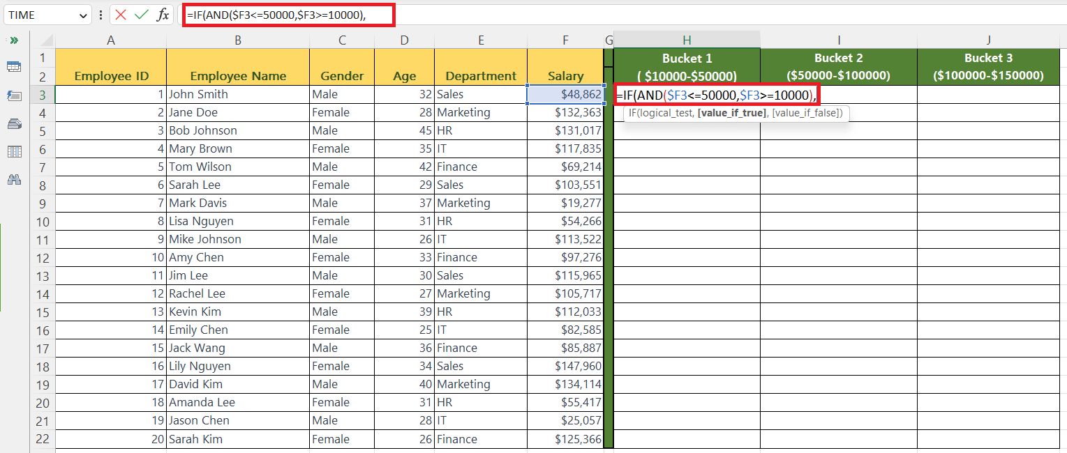 How To Create Buckets In Microsoft Excel SpreadCheaters