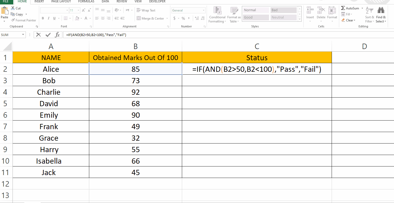 How To Use IF With Two Conditions In Excel SpreadCheaters
