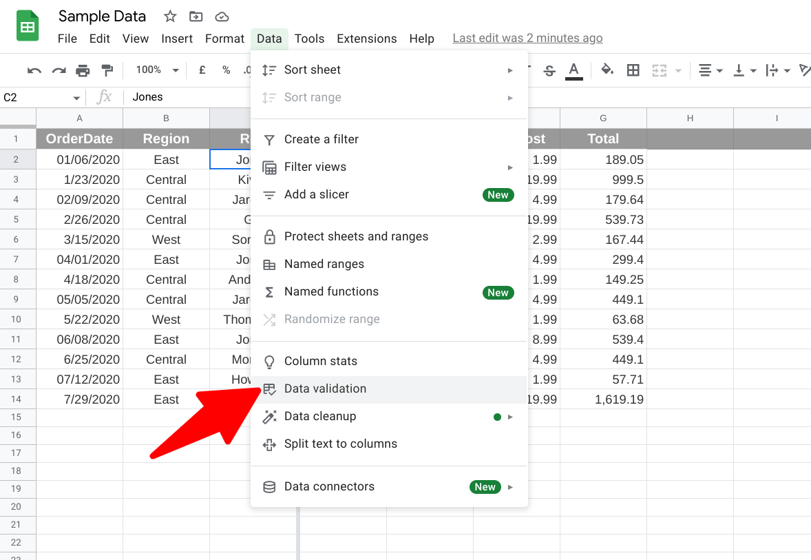 How To Add Drop Down List In Google Sheets SpreadCheaters