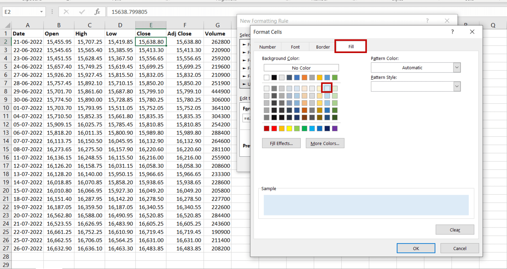How To Fill Color In An Excel Cell Using A Formula SpreadCheaters