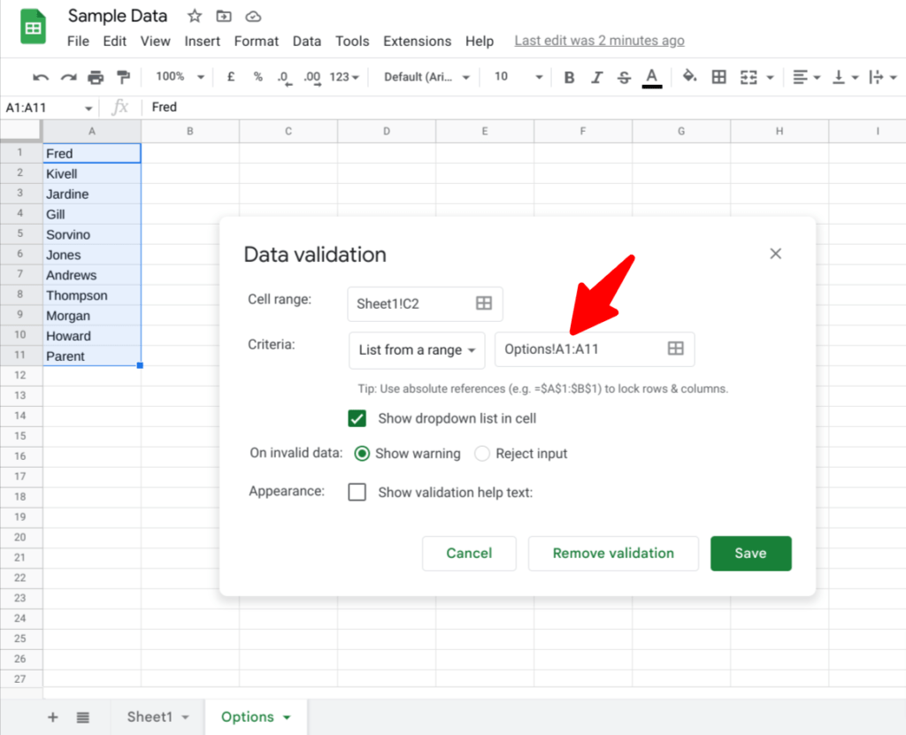 How To Add Drop Down List In Google Sheets SpreadCheaters