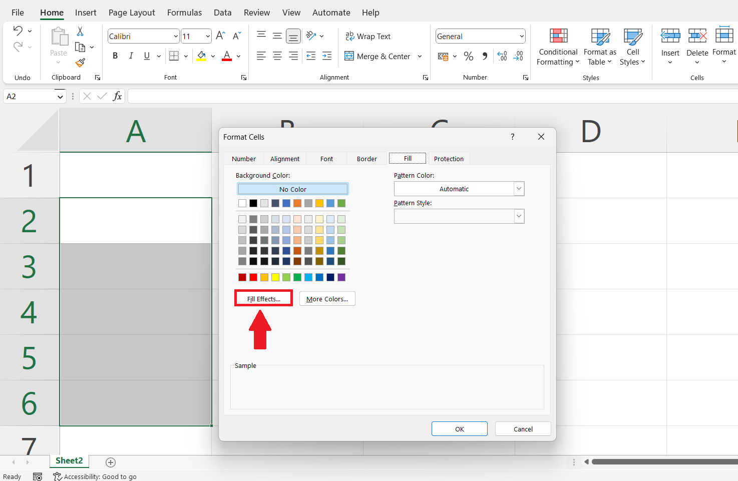 How To Apply Gradient Fill In Microsoft Excel SpreadCheaters