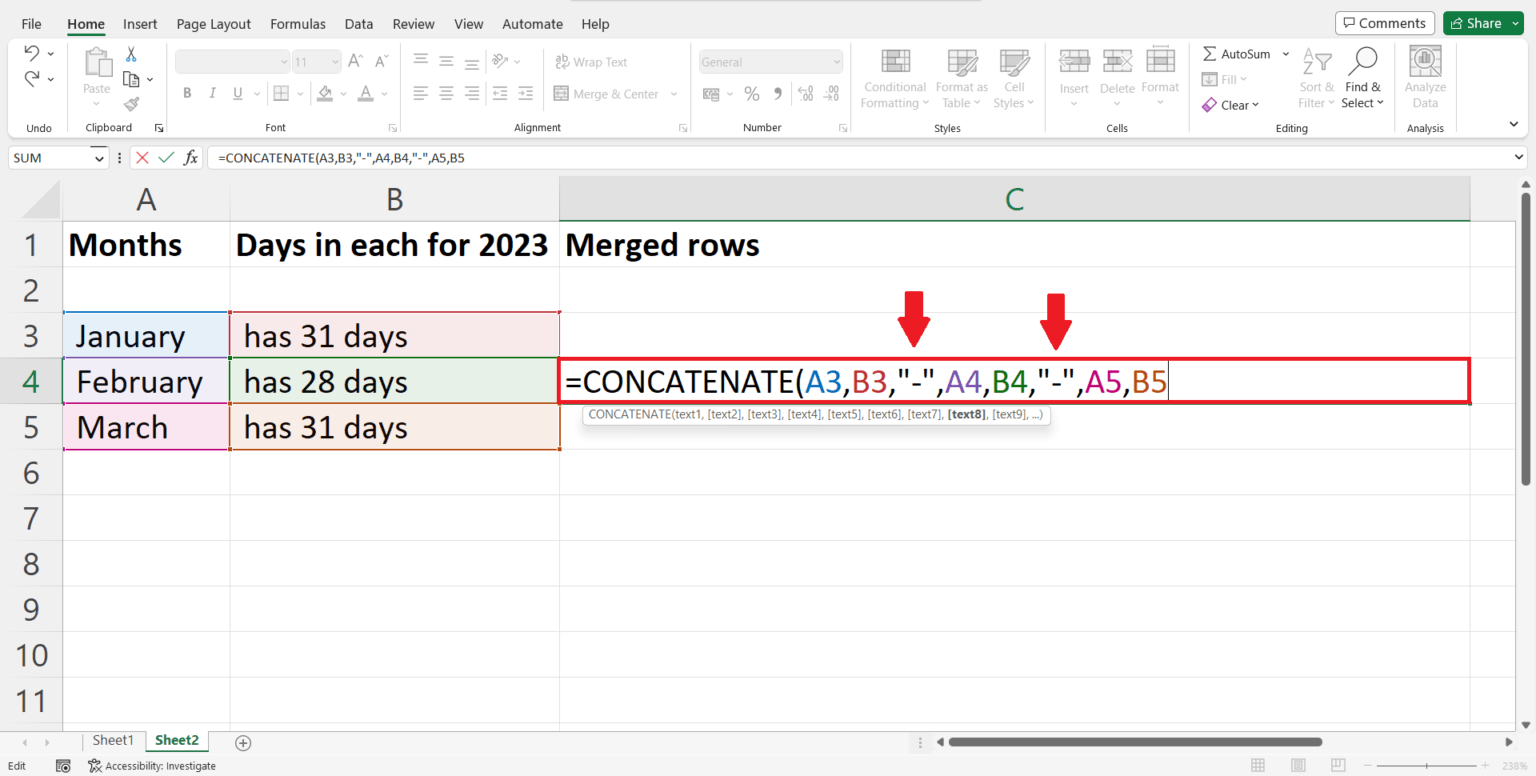 How To Merge Rows In Microsoft Excel SpreadCheaters