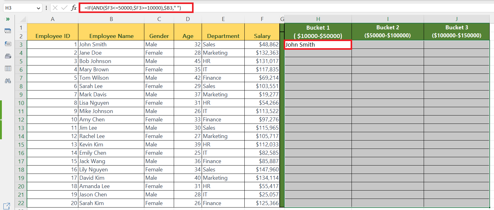 How To Create Buckets In Microsoft Excel SpreadCheaters