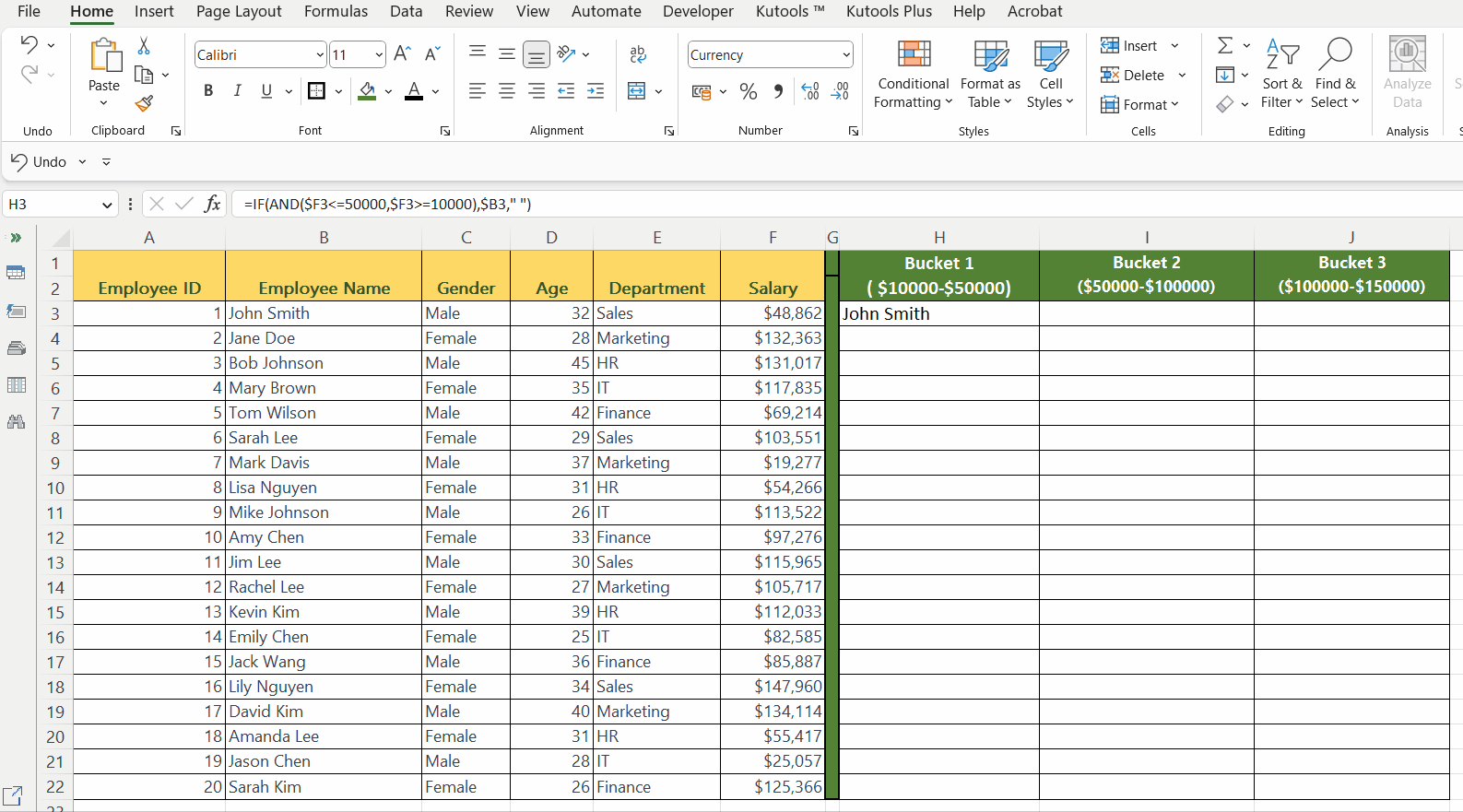 How To Create Buckets In Microsoft Excel SpreadCheaters