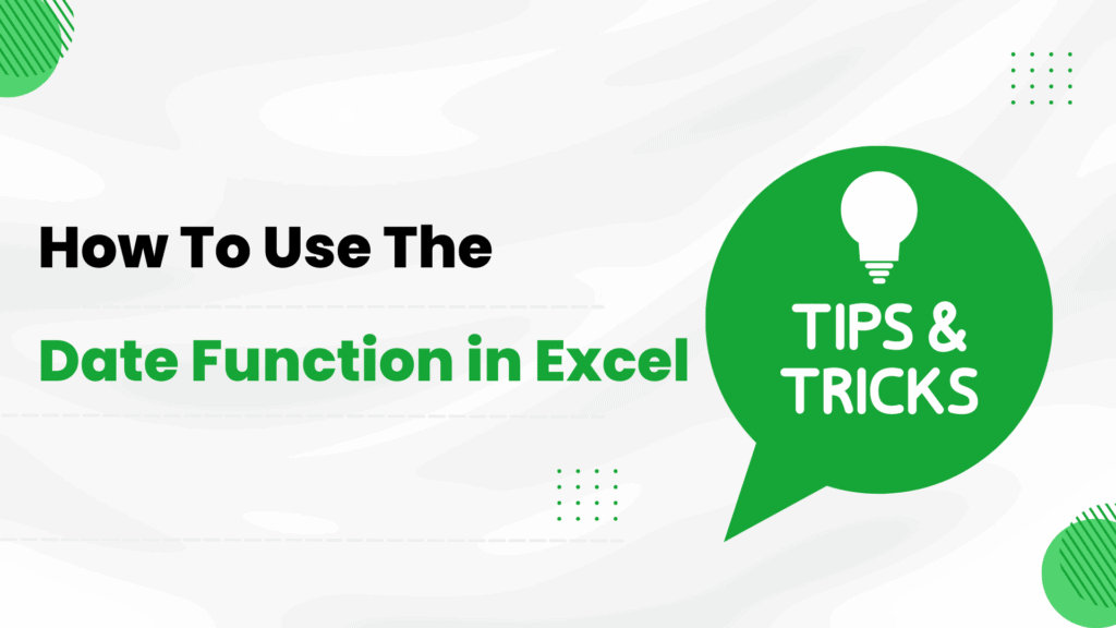How to Use the DATE Function in Excel Spreadsheet Advice