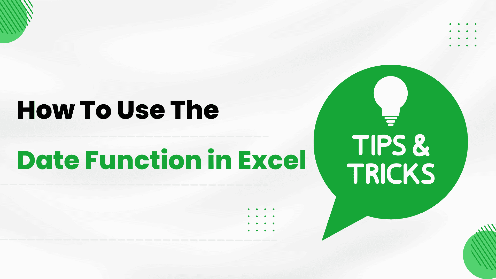 How to Use the DATE Function in Excel Spreadsheet Advice