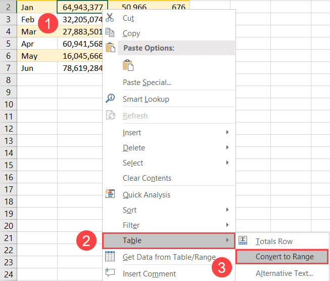 3 Quick☝️ Ways to Convert a Table to a Normal Range in Excel