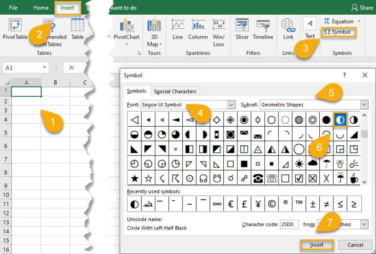 How to☝️ Use Harvey Balls in Excel Spreadsheet Daddy