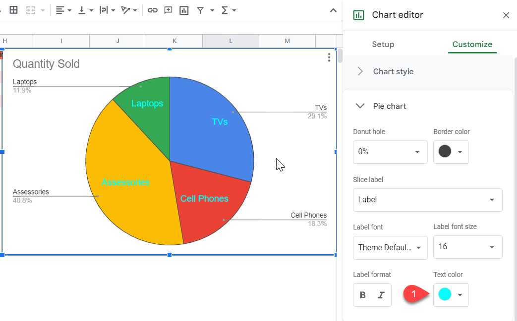 How to☝️ Label a Pie Chart in Google Sheets Spreadsheet Daddy
