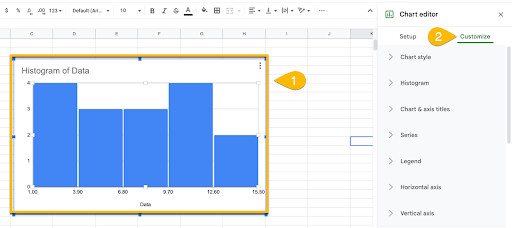 How to☝️ Change Histogram Bins and Bin Size in Google Sheets