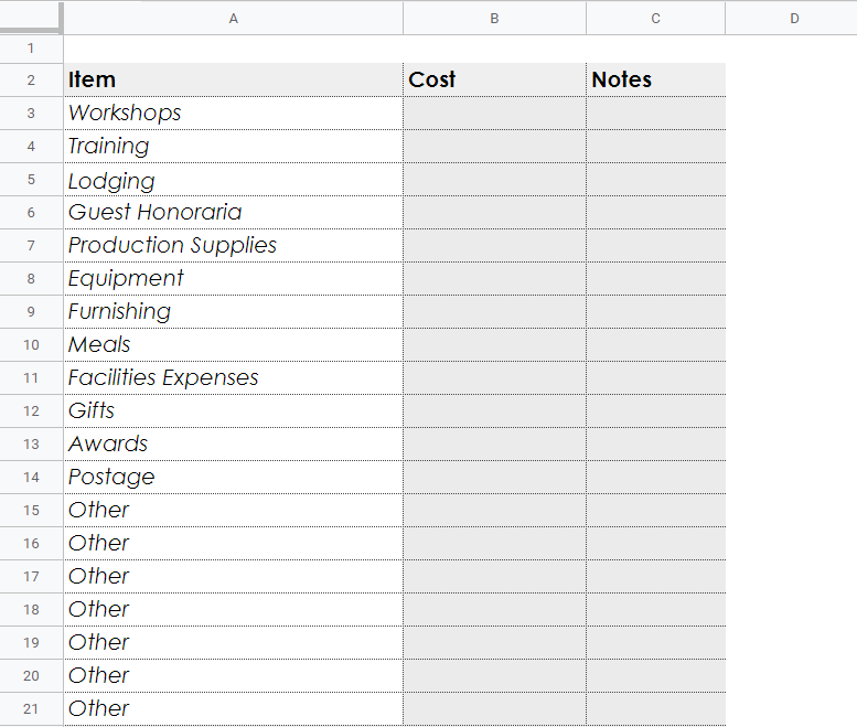 16 Best Free☝️ Google Sheets Event Budget Templates for 2023