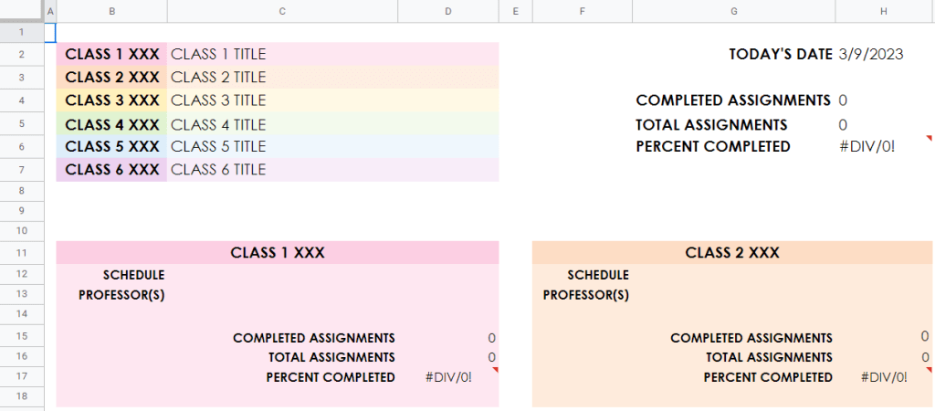 7 Best☝️ Free Student Data Tracker Templates in Google Sheets