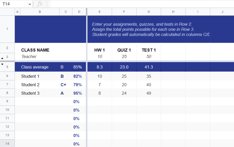 7 Best☝️ Free Student Data Tracker Templates in Google Sheets