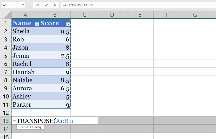 How to Transpose Data in Excel Turn Rows into Columns