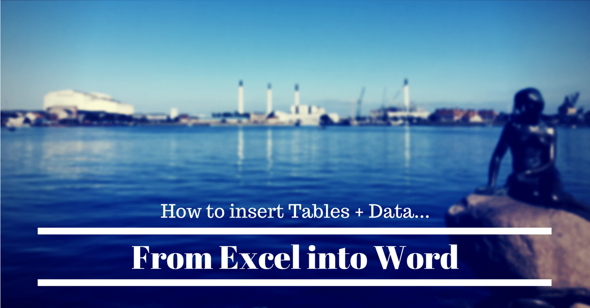 How to Insert Excel Data Into Word (Tables, Files, Spreadsheets)