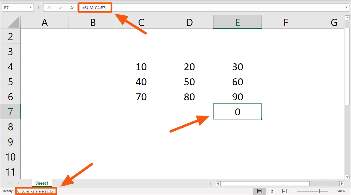 Circular Reference in Excel How to Find, Enable, Use, or Remove