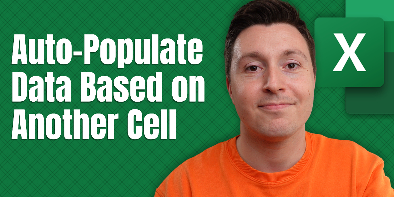 AutoPopulate Data in Excel Based on Another Cell Spreadsheeto