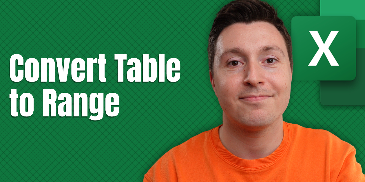 How to Convert a Table to a Range in Excel (Easily) Spreadsheeto