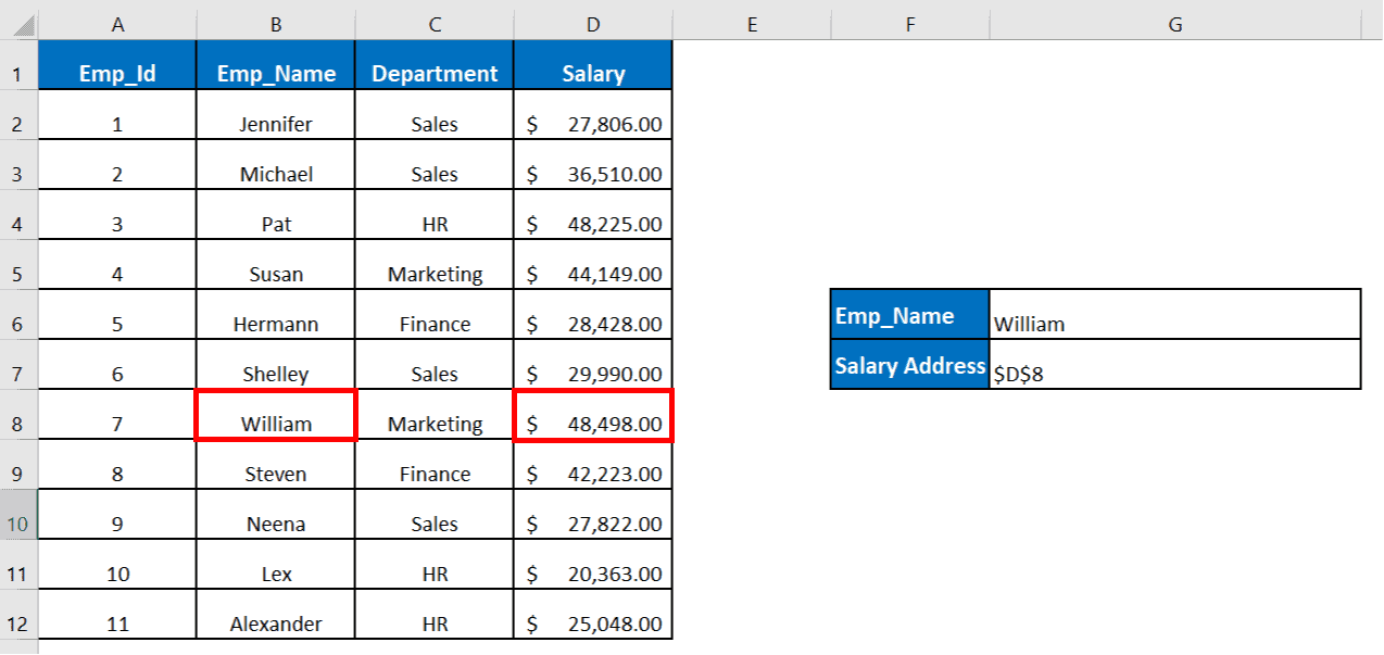 How to Get the Cell Address Instead Of Value In Excel?