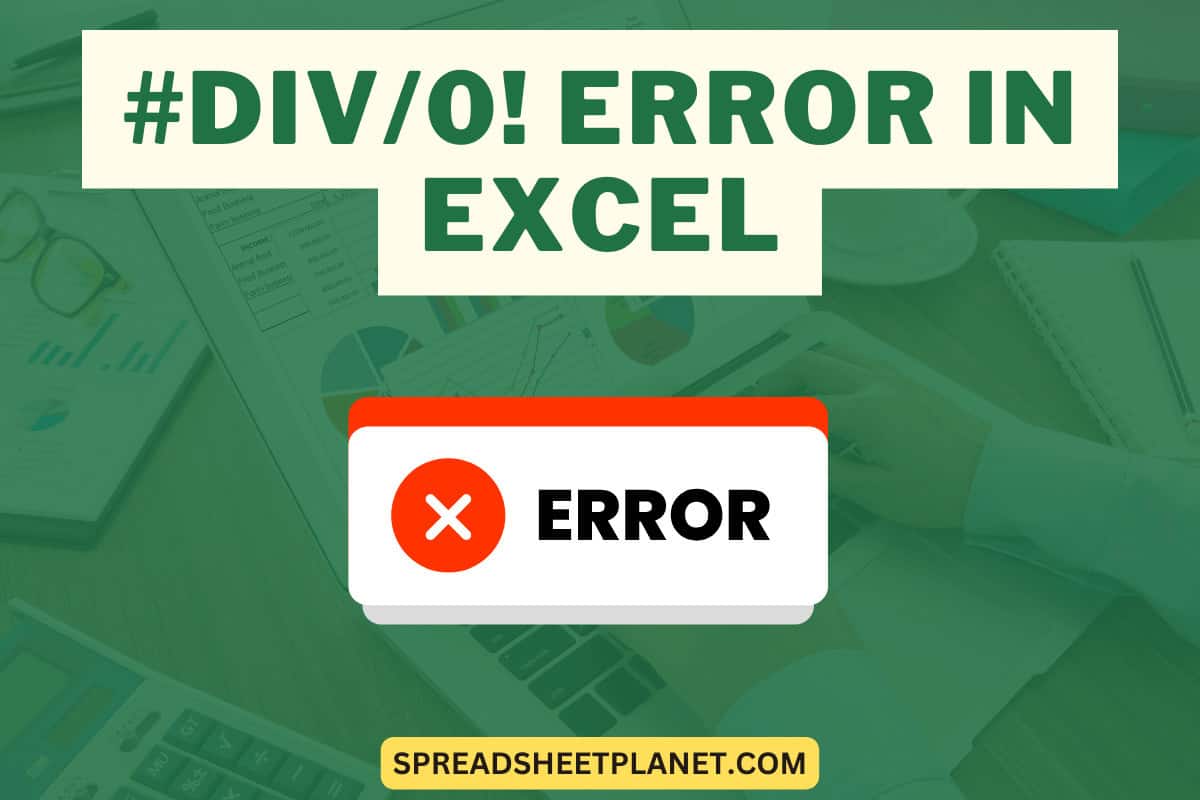 DIV/0! Error in Excel How to Fix It?
