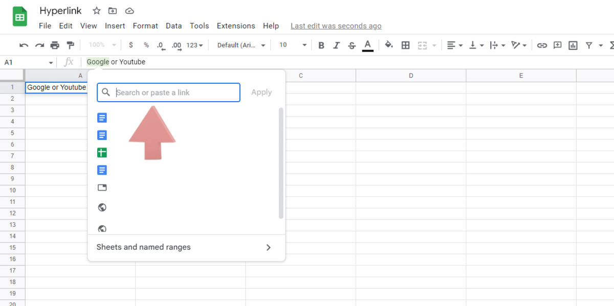 How to Insert a Google Sheets Hyperlink in 5 Seconds