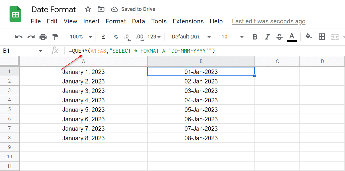 How To Change the Date Format in Google Sheets SSP