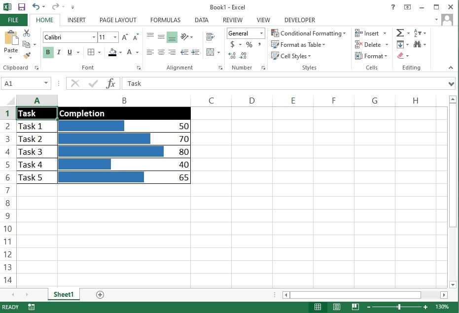 How to Create a Progress Bar in Excel? Spreadsheets Expert