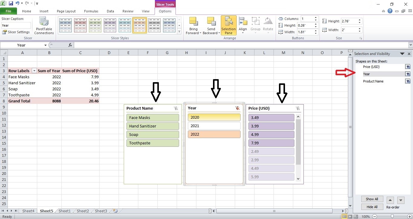 What is Slicer in Excel? How to Use it with & without Pivot Table