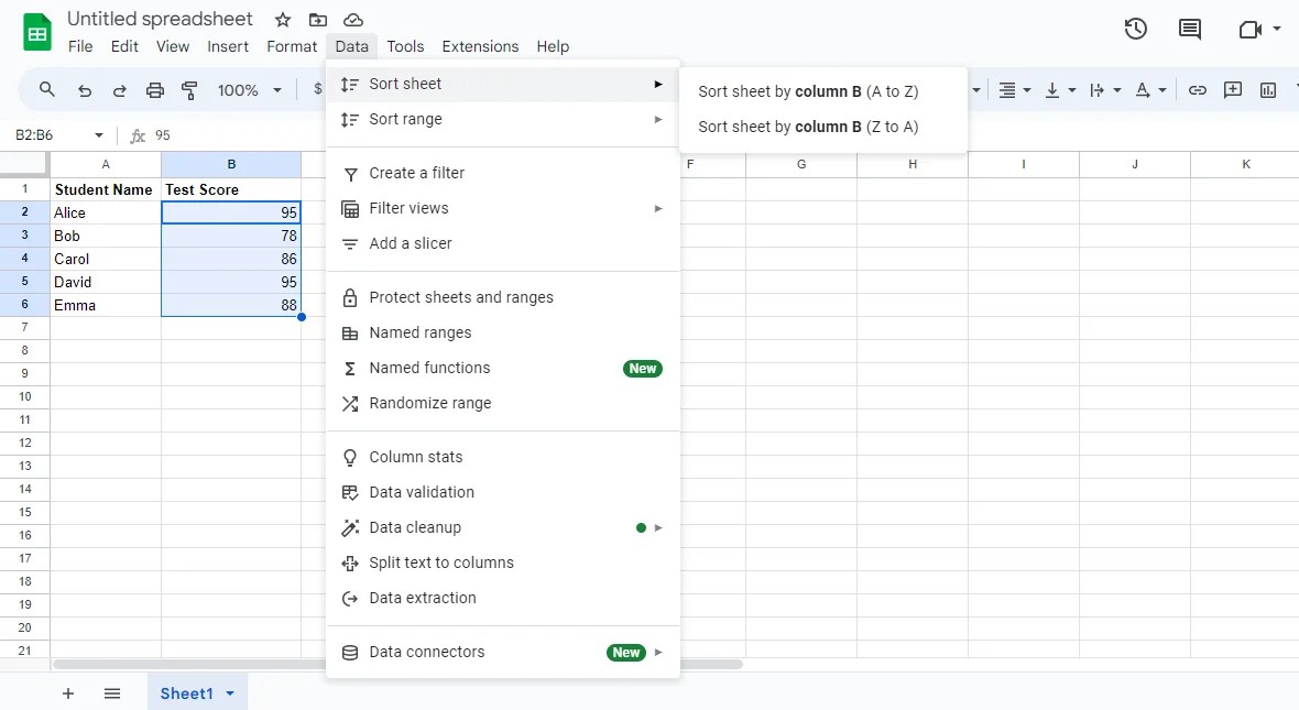 How to Sort in Google Sheets? StepbyStep Guide Spreadsheets Expert