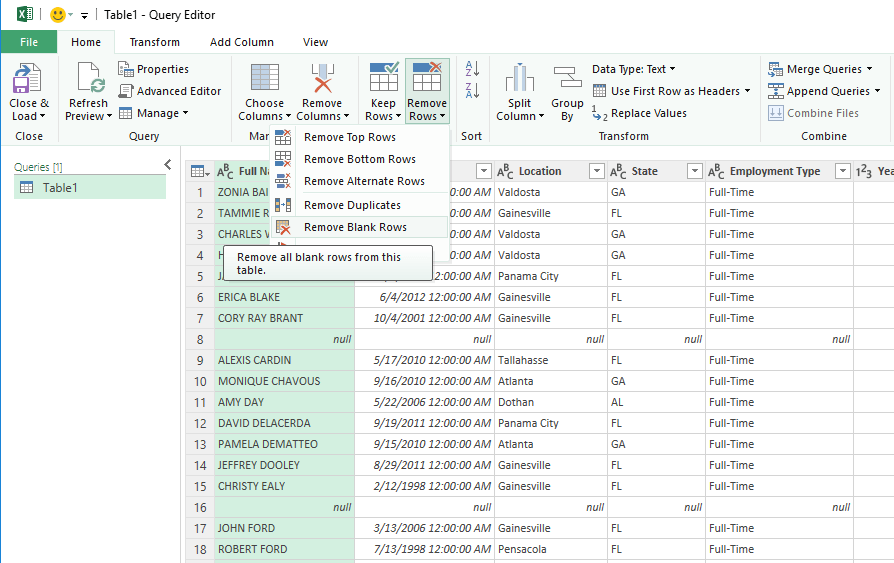 How To Remove Blank Rows In Excel Using Formula Printable Templates Free